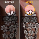 MAYCREATE 200pcs Invisible Earlobe Supports Lobe Lifter Stickers for Heavy Earrying Rings, Self Adhesive Earring Support Patches Earlobe Protectors for Sensitive or Stretched Earlobes