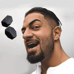 MAYCREATE 2Pcs Jawline Exerciser for Men Women 45lbs Silicone Jaw Exerciser Trainer Face Jawline Shaper for Jawline Exercise, for Beginner, Intermediate & Advance, Define Jawline - Black