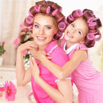 MAYCREATE Heatless Hair Curler Roller Kit with 24 Rollers and 12 Clips for All Hair Types | 3 Sizes