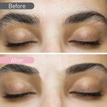 MAYCREATE Eyebrow Trimming Kit 3Pcs for Shaping and Hair Removal with Folding Razor | Pink Stainless Steel Tools in PU Leather Case