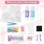 MAYCREATE Resin Art DIY Jewelry Making Kit Resin ArtSilicone Mold Craft Kit DIY Beading Necklace Bracelet Making Art Kit for Kids & Adults DIY Resin Art Necklace Bracelets Bag Charms Art Kit