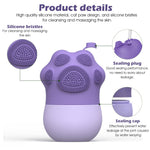 MAYCREATE Ice Roller for Face Massage & Eye, Anti-Leak Silicone Ice Face Roller Ice Mould With Cleansing Brush, Women Skin Care Ice Facial Roller for Eliminate Edema & Calm Skin, Shrink Pore (Purple)