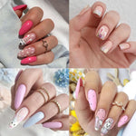 MAYCREATE Cartoon Rabbit Nail Art Stickers for DIY Manicure with 3D Self Adhesive 30 Sheets | Safe for Kids