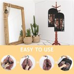 MAYCREATE Hair Extension Carrier Bag for Travel and Storage featuring Clear PVC Zip-up Design 60x29cm | Includes Hanger