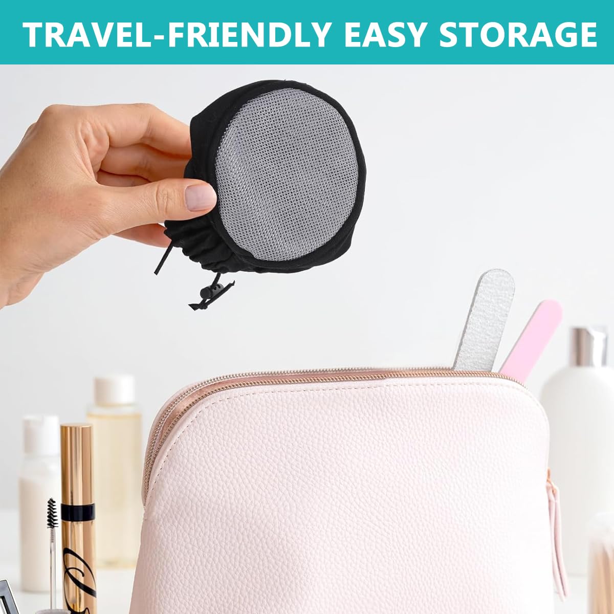 MAYCREATE Hair Dryer Sock Diffuser Cover for Travel and Home with Double Layer Nylon | Universal Elastic Fit to Reduce Frizz and Maintain Curls