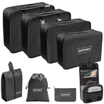 MAYCREATE 8 Pcs Women Travel Packing Organizers, Travel Packing Cubes for Suitcase Set Luggage Organizers for Suitcase Lightweight Travel Essential Bag with Large Toiletries Bag for Clothes Shoes