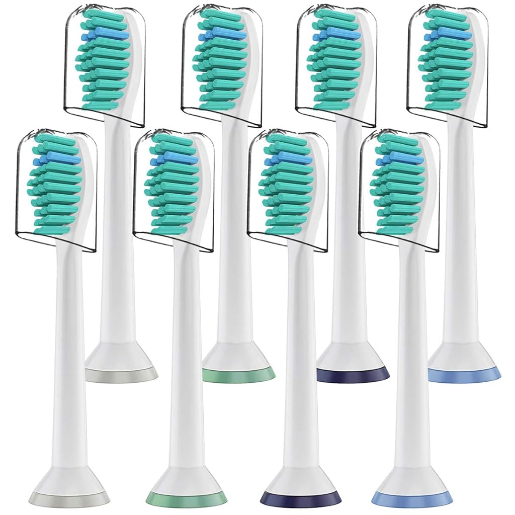 HANNEA 8 Pack Electric Toothbrush Head Standard Replacement Toothbrush Heads for Philips Compatible with ProResults DiamondClean FlexCare Healthy White