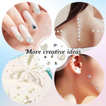 MAYCREATE Face Gems Rhinestones for Makeup 1013pcs with Self Adhesive Jewels Kit | Pearls and Crystal Stickers for DIY Crafts