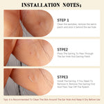 MAYCREATE 200pcs Invisible Earlobe Supports Lobe Lifter Stickers for Heavy Earrying Rings, Self Adhesive Earring Support Patches Earlobe Protectors for Sensitive or Stretched Earlobes