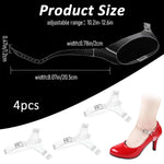 MAYCREATE 2Pcs Transparent Shoe Straps Anti-slip Shoe Straps for HighHeels Women Walking Shoe Straps Adjustable and Removable Shoe Straps for HighHeels