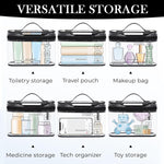 MAYCREATE Makeup Pouch for Travel and Daily Use with Secure Zipper Closure | 4.7 in PU Leather Bag