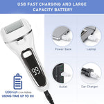 MAYCREATE Electric Callus Remover for Foot Care with 2 Speeds and 1200 mAh Battery | LED Display