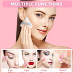 MAYCREATE Triangle Powder Puff for Dry and Wet Makeup featuring Dual Shape Design | 4 Pcs Cotton Set 7.2×7.0 cm