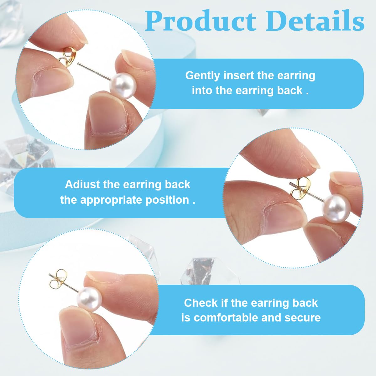 MAYCREATE Earrings Back Stopper Set for Studs and Hoops with 600 Pcs Storage Box | 12 Style Silicone & Metal Backs for DIY Jewelry Making