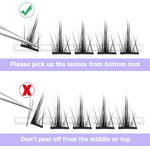 MAYCREATE Lash Clusters for DIY Eyelash Extensions with 120pcs 9‑11mm Mixed Lengths | Natural Look for Women