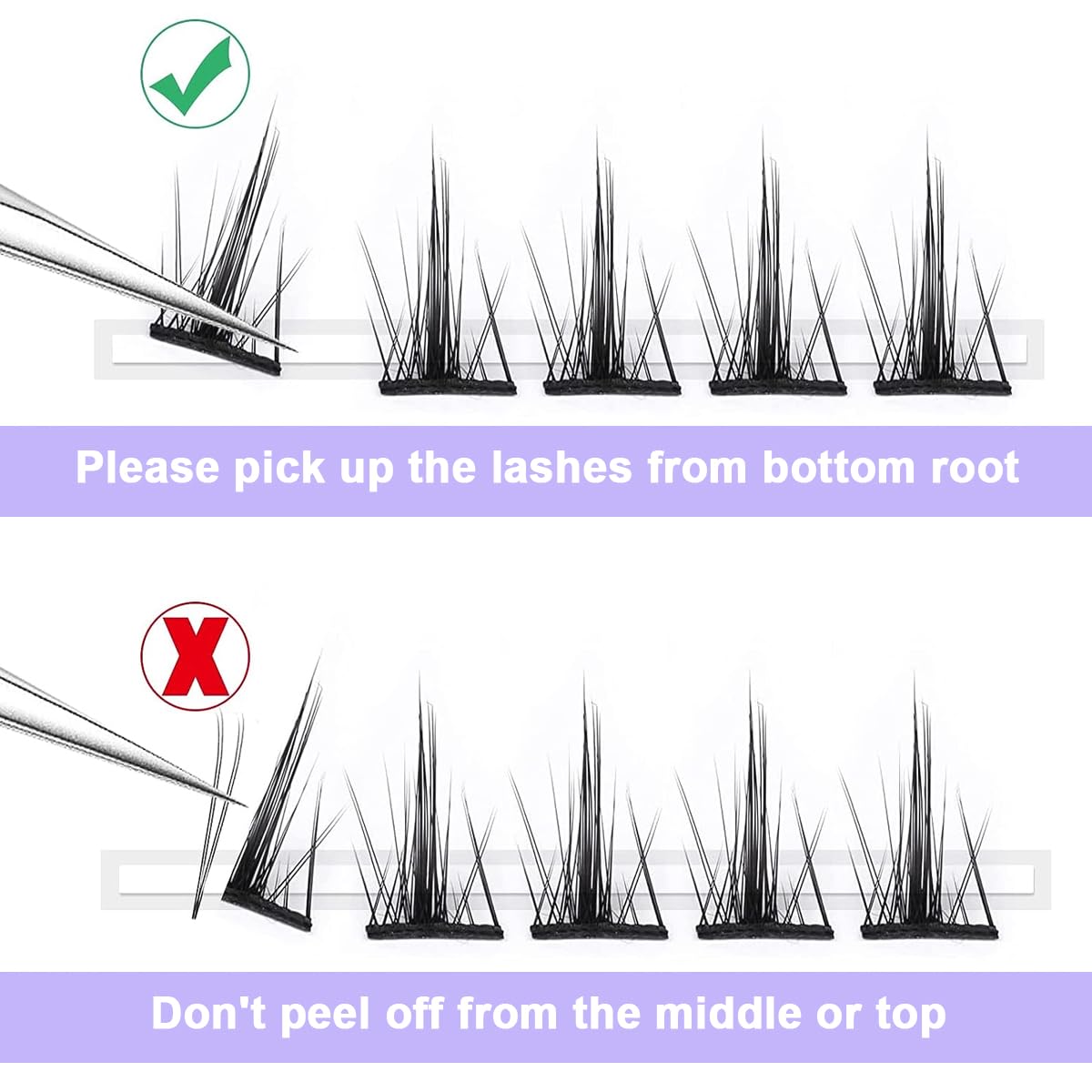 MAYCREATE 120pcs Lash Clusters DIY Eyelash Extensions for Women, Cluster Lashes Wispy False Eyelashes 9-11MM Mixed, Natural Long Individual Flare Lashes Cluster False Eyelashes