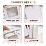 MAYCREATE Makeup Pouch for Travel and Home with Clear PVC Zip-up Design 13x5x12cm | Women’s Toiletry Organizer