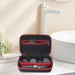 MAYCREATE Electric Shaver Storage Bag for Travel with Multi Compartments and Mesh Pocket 20x13x6cm