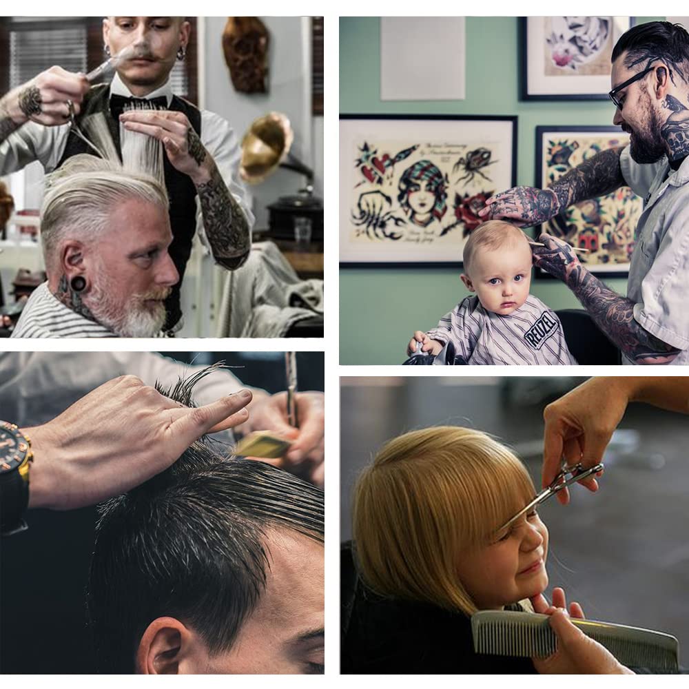 MAYCREATE Hair Cutting Scissors for Men Stainless Steel Professional Salon Barber Hair Dressing Scissors Barber Kit Scissors for Hair cutting Kit Haircut Dressers Scissor