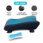 MAYCREATE 2 Pcs Office & Gaming Chair Memory Foam Armrest Cover Cooling Gel with Ergonomic Elbow Pillow,Pads Pressure Relief Thick Arm Support Cushion