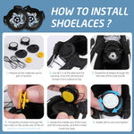 MAYCREATE No Tie Shoelaces for Kids featuring 84cm Elastic TPU Wire and ABS Knob Design