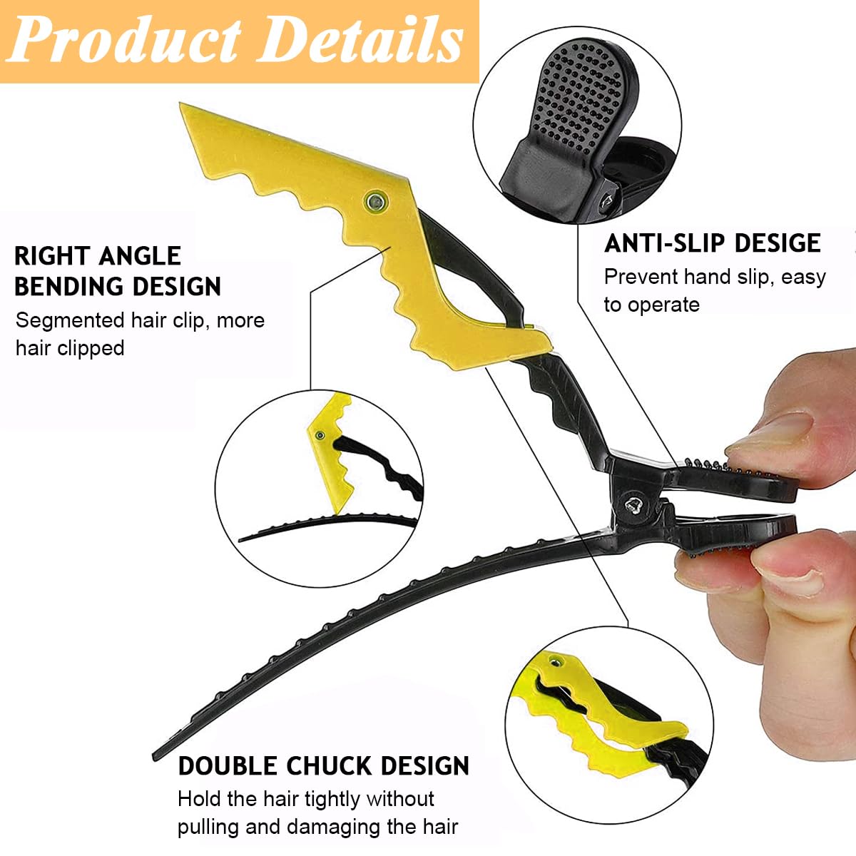 MAYCREATE Magnetic Wristband for Hair Stylists with Silicone Cushion featuring 15 Hair Tools Set