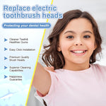 MAYCREATE 4 Pack Kids Toothbrush Heads Compatible with Oral B Children Electric Toothbrush Head Replacement