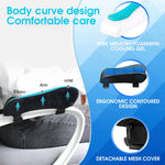 MAYCREATE 2 Pcs Office & Gaming Chair Memory Foam Armrest Cover Cooling Gel with Ergonomic Elbow Pillow,Pads Pressure Relief Thick Arm Support Cushion