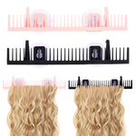 MAYCREATE Hair Extension Wall Holder with Suction Cups for Salons and Home | Pack of 2 Organizer