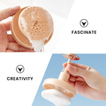 MAYCREATE Face Wash Foam Maker Bottle for Facial Cleansing featuring Honeycomb Panel and 8.2×18 cm PP ABS Design | Quick Rich Lather