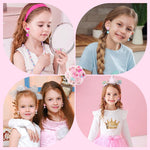 MAYCREATE 7 Pairs Kawaii Girls Earrings Non-piercing Pink Cartoon Kitty Earrings Charming Resin Clip On Earrings for Girls Kawaii Fashion Girls Clip On Earrings Jewelry Gift for Girls