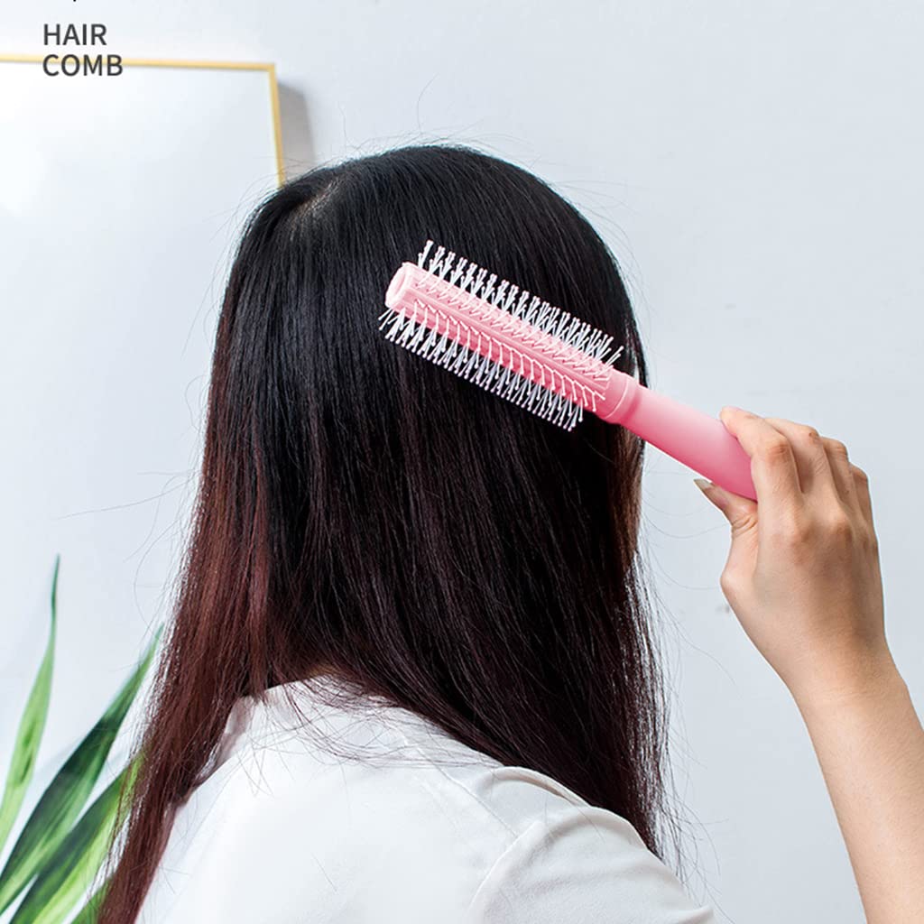 MAYCREATE Set of 3 Hair Comb for Women Girls Hair Brush Set Anti Static Scalp Massage Comb Hair Straightener Detangling Paddle Brush, Gift Box Packing (Pink)