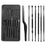 MAYCREATE 7 Pcs Ear Cleaner Stainless Steel Portable Ear Removal Kit Safety Tools Ear Caring Ear Wax Remover Tool with Storage Box Ear Irrigation