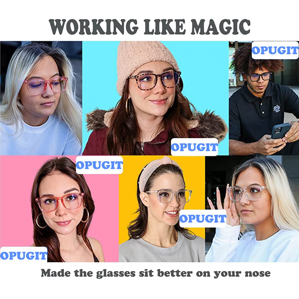 MAYCREATE 40 Pairs Eyeglasses Nose Pads Glasses Adhesive EVA Sponge Anti-Slip Nosepads for Eyeglass D-shape Eyeglasses Nose Pad, Size of 1.9 x 0.9cm,1.5mm in Thickness