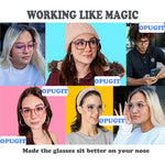 MAYCREATE 40 Pairs Eyeglasses Nose Pads Glasses Adhesive EVA Sponge Anti-Slip Nosepads for Eyeglass D-shape Eyeglasses Nose Pad, Size of 1.9 x 0.9cm,1.5mm in Thickness