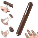 MAYCREATE Magnetic Nail Polish Pen for Cat Eye Gel featuring Dual-End 3-in-1 Magnet | Ergonomic Wooden Handle