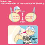 MAYCREATE 2 Pcs Sweat Pads for Underarms Women and Men, Reusable Underarms Sweat Pads for Women Armpit Sweat Pad with Invisible Shoulder Strap, Washable & Comfortable