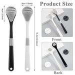 MAYCREATE Tongue Cleaner Adults, 2Pcs Silicone Tongue Scraper Soft Tounge Cleaner Helps Fight Bad Breath Tough Cleaner Fan Shape Tung Cleaner Tongue Brush