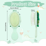 MAYCREATE Mini Hair Brush Set for Women and Girls featuring 12 Colorful Small Brushes | Travel and Kids Detangling Use