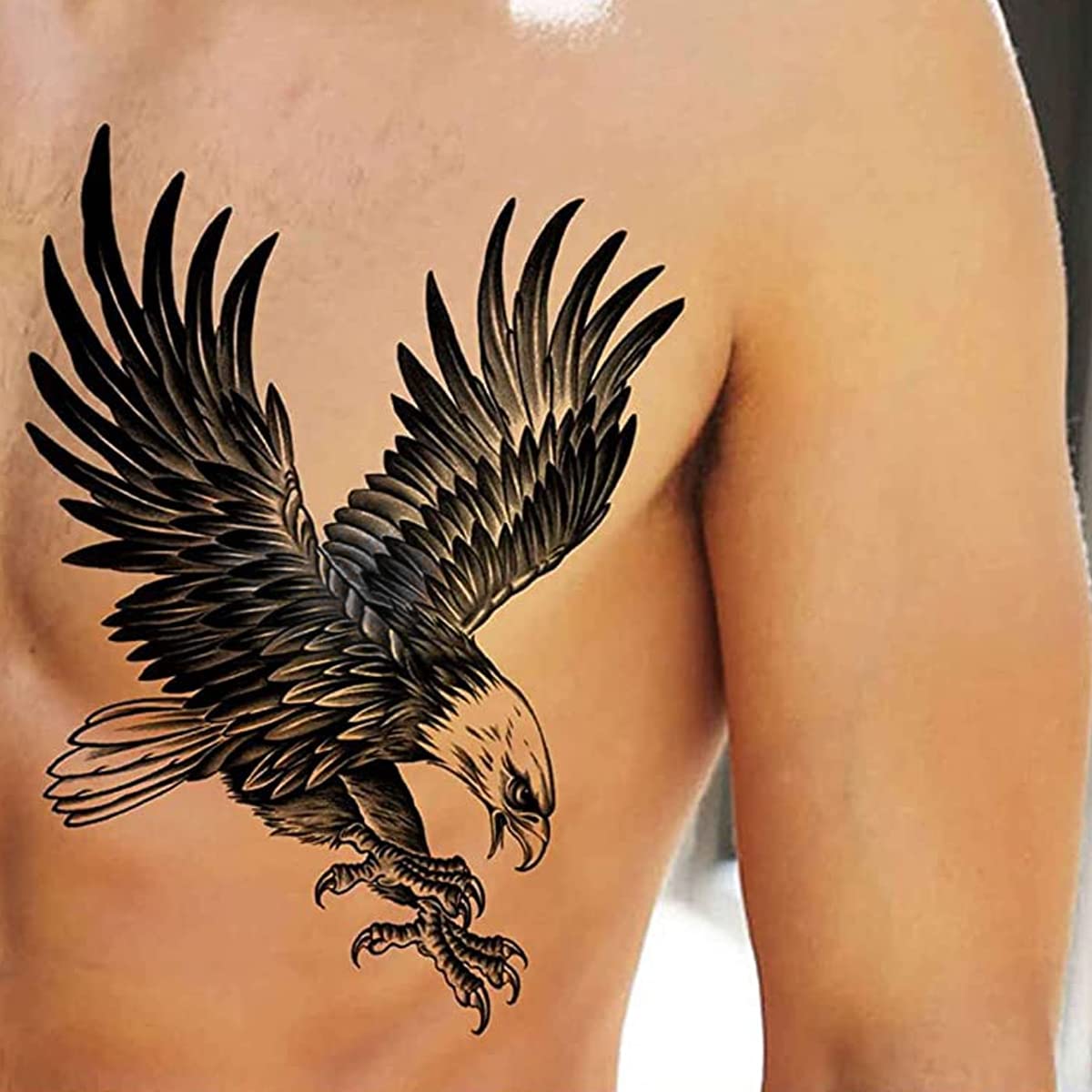MAYCREATE Temporary Tattoo Stickers for Men with 35 Sheets Waterproof & Beast Designs | DIY Body Art