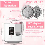 MAYCREATE Electric Makeup Brush Cleaner for Multiple Brushes with 500 Swirling Motions | USB Rechargeable Drying Rack Design