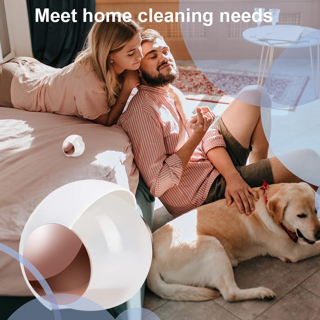 MAYCREATE Washable Reusable Lint Roller Ball, Portable Gel Lint Roller for Pet Hair Remover Tool, Washable Lint Roller Fur Lint Remover for Clothes, Furniture, Carpet, Bed, Sofa, White