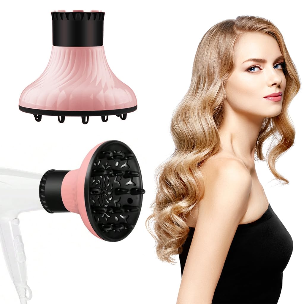 MAYCREATE Hair Dryer Diffuser for Curly Hair with Snap On Design | Fits 1.5 to 2.3 in Nozzles