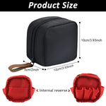 MAYCREATE Mini Lipstick Pouch Cosmetic Bags for Women, Cute Makeup Pouches for Women, 3.9''x3.9'' Small Coin Purse, Waterproof Zipper Travel Makeup Organizer Pouch with Handstrap