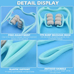 MAYCREATE Neck Massager, 6 Neck Massager Rollers for Pain Relief Manual Roller Massager for Neck, Relaxology Neck Massager Relieve Neck Soreness Muscle Pain