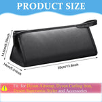MAYCREATE Travel Case for Airwrap Styler and Supersonic Hair Dryer featuring 39.5×22 cm dual-compartment waterproof PU design | Black