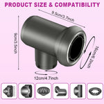 MAYCREATE Adaptor for Dyson Airwrap Attachments featuring Heat‑Resistant Right Angle Design | Converts HS01 HS03 HS05 HS08 Styler to Hair Dryer