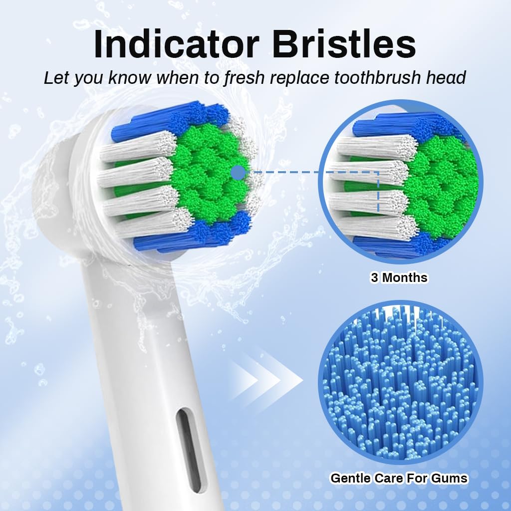 MAYCREATE 8Pcs Electric Toothbrush Replacement Heads for Most Braun Electric Toothbrushes Soft Dupont Bristles Electric Toothbrush Replacements