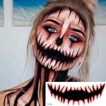 MAYCREATE Halloween Temporary Tattoo for Face featuring 3D Realistic Waterproof Designs | 10 Sheet Set