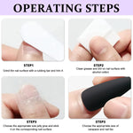 MAYCREATE 12 Colors Press on Nails Almond, Press on Nails Glossy Stiletto Oval Colored Fake Nail Tips Full Cover Artificial Fingernails (Not include Glue)